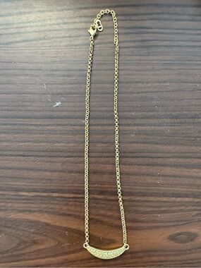 Authentic Vintage Christian Dior Gold Tone w/ rhinestones necklace